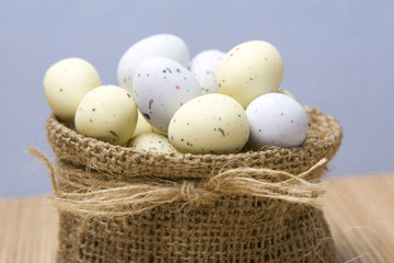 Sweets in the form of quail eggs