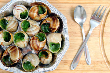 snails as french gourmet food