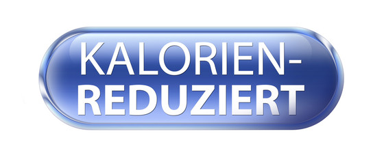 Fototapeta premium weniger kalorien reduziert button glossy