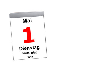 Kalender weiß - 01.05.2012
