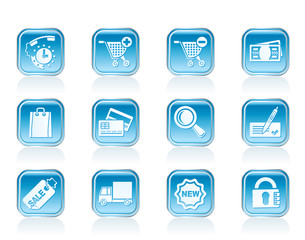 Internet icons for online shop - vector icon set