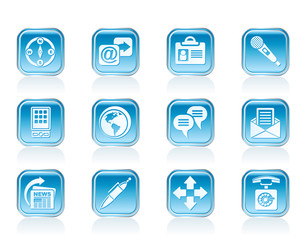 Business, office and internet icons - vector icon set