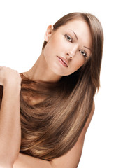 woman with long healthy hair