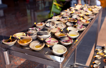 Hindu oil lamps