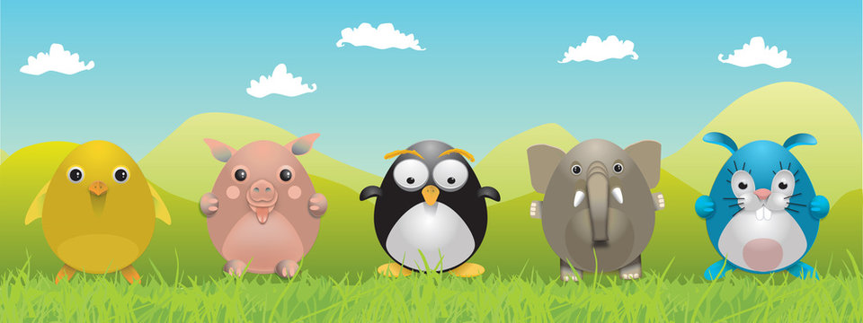 Animaux mignons dessin