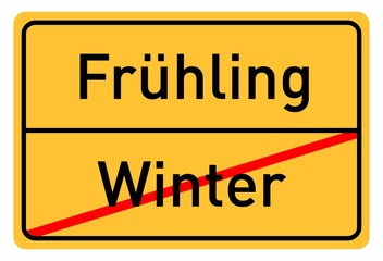 Jahreszeitenwechsel Winter-Frühling