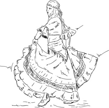 Woman  Flamenco dancer