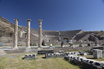 Pergamon ruins in Bergama