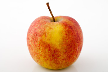 red apple on a white background