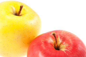 juicy apples isolated on white background