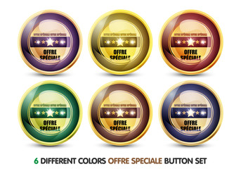 Colorful Offre Speciale button Set