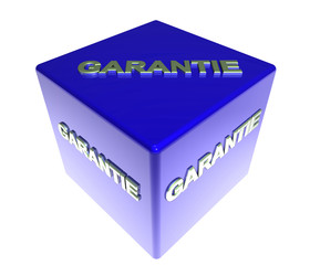 3D Blauwuerfel - GARANTIE