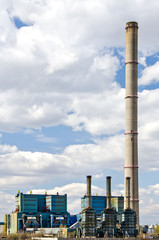 Industrial Thermal Power Station near city