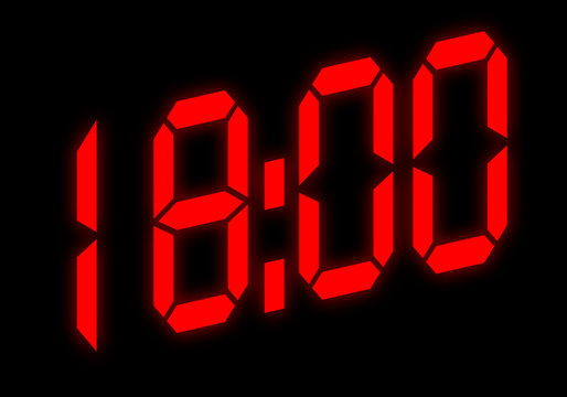 Digitalanzeige - 18:00