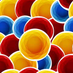Color abstract bubbles seamless background