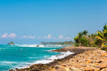 Naklejka na ściany i meble Sri Lanka beach