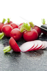 Radish slices