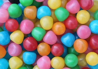 Fototapeta na wymiar Kolorowe cukierki w tle