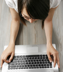 Woman with laptop