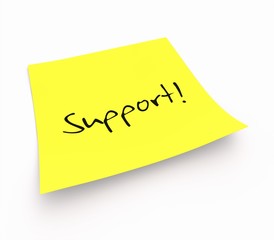 Notizzettel - Support!
