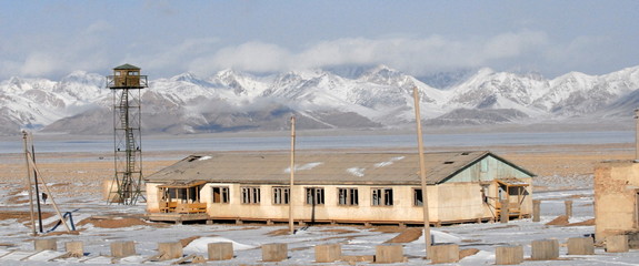 Torugart Pass between China and Kyrgyzstan