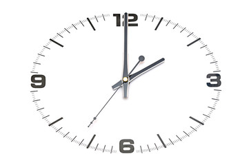 Fototapeta na wymiar watch or clock isolated on white