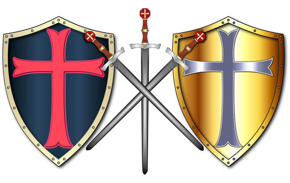 Crusader Shields and Swords