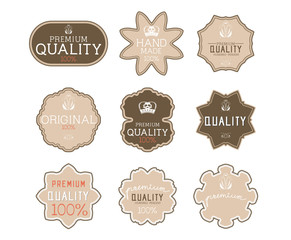 Vintage label Style with Nine Design Element , collection 15