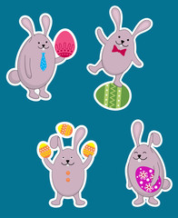 Obraz na płótnie Canvas Easter rabbits