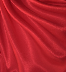 Draped red silk background