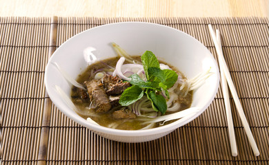 malaysian famous food asam laksa