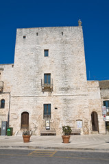 Great tower. Cisternino. Puglia. Italy.