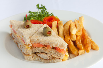 tasteful club sandwich
