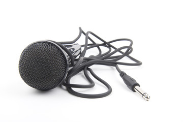 Black microphone