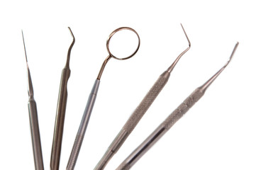 Dental tools isolated