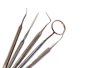 Dental tools isolated