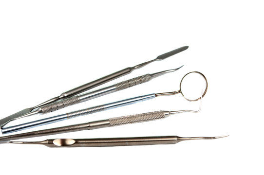 Dental tools isolated