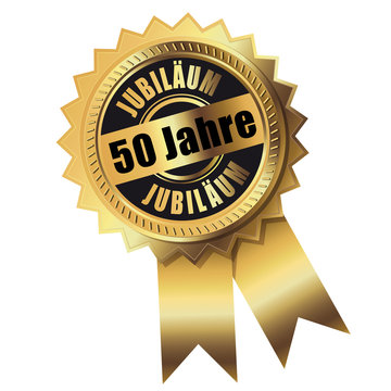 50 Jahre - Jubil&auml;um gold