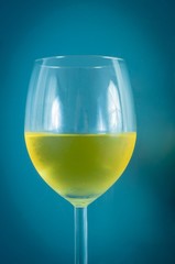 A glass of wine