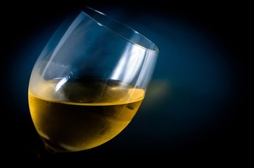 A glass of wine