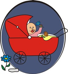 baby in stroller