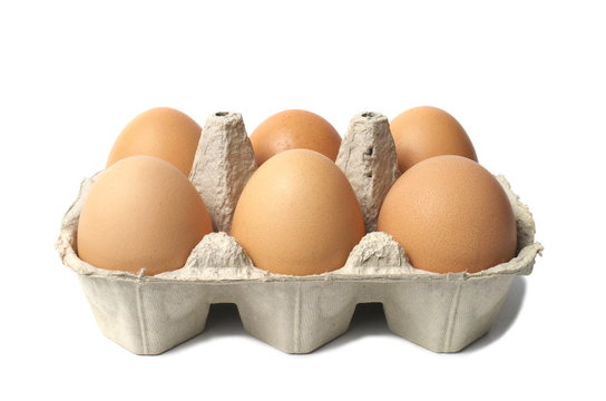 Eggs on White