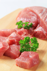 Fresh pork meat