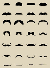 Funny mustache collection
