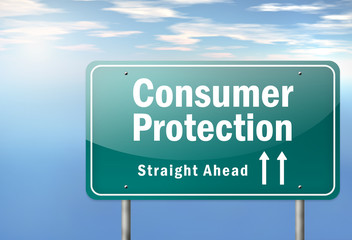 Highway Signpost "Consumer Protection"