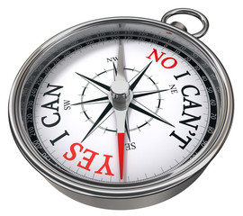 yes vs no  concept compass © fontriel