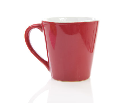 red coffee cup