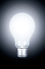 light bulb with clipping path