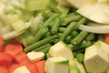 verdure fresche tagliate