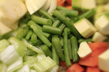 verdure fresche tagliate